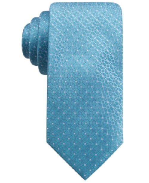 Ryan Seac'rest Distinction Men's Gaffney Geo Silk Blend Business Neck Tie Blue Size Regular